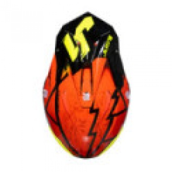 CASCO JUST1 J-39 POSEIDON NEGRO / AMARILLO FLUOR / ROJO